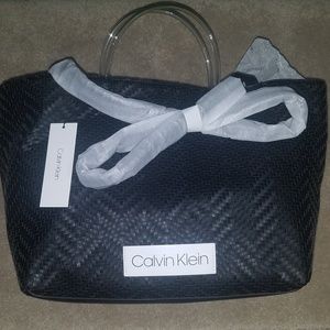 Brand new Calvin Klein leather tote bag